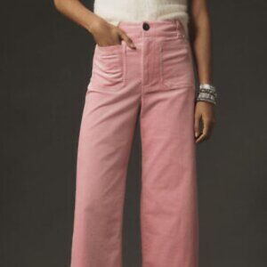 The Colette Cropped Wide-Leg Corduroy Pants By Maeve
